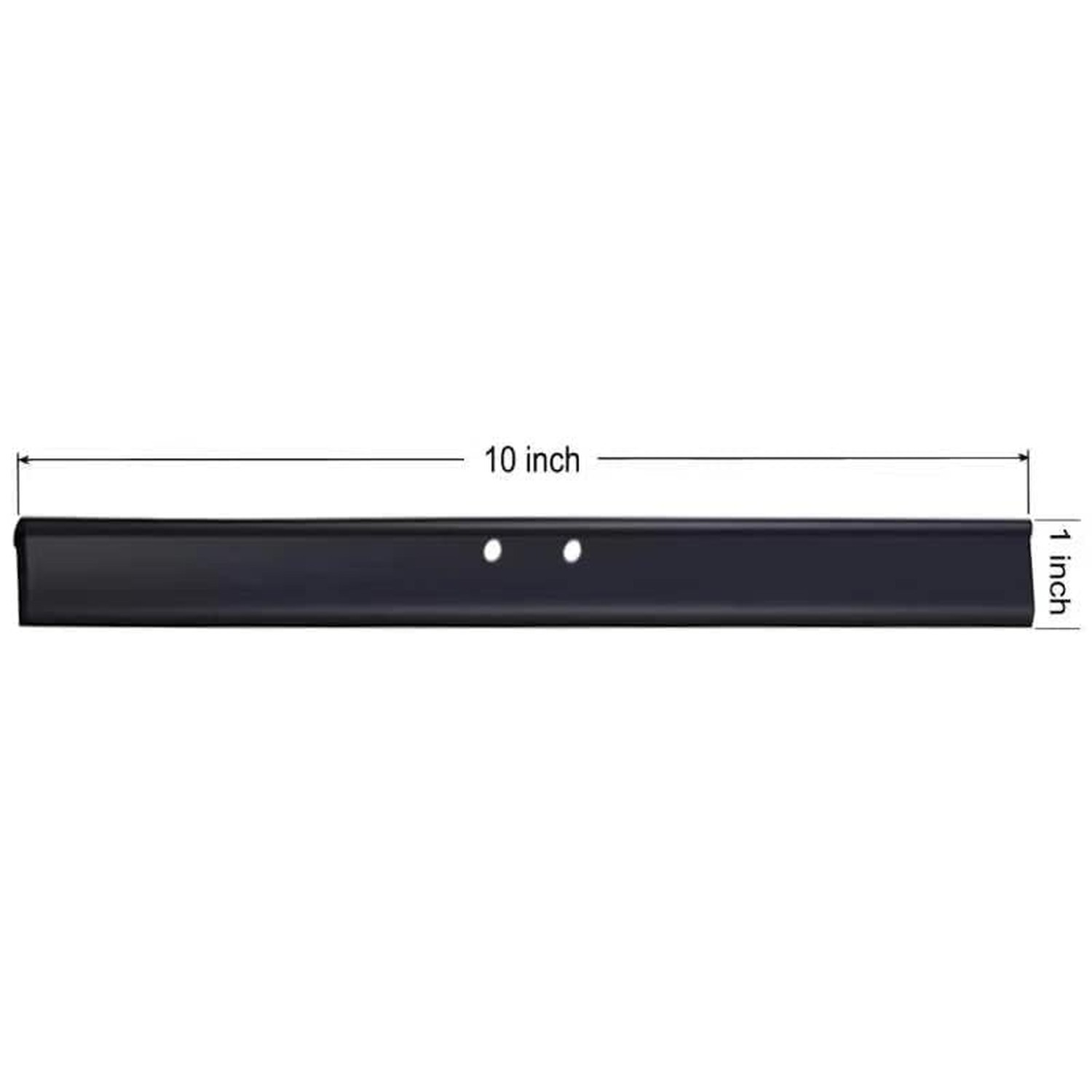 2PCS Replacement Silicon Rubber Squeegee Blade, 10 Inch Black
