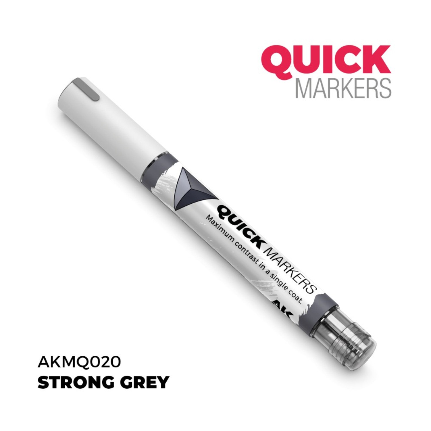 AK Paint Quick Markers Strong Grey New