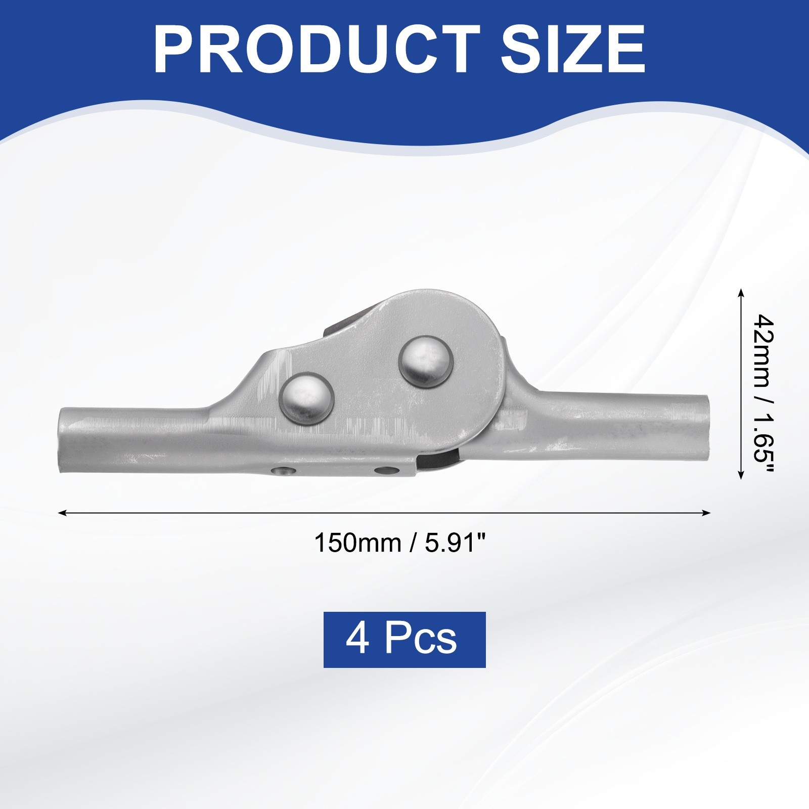 4Pcs Adjustable Sofa Hinge, 90 Degree 5 Gear Support Joint for Sofa