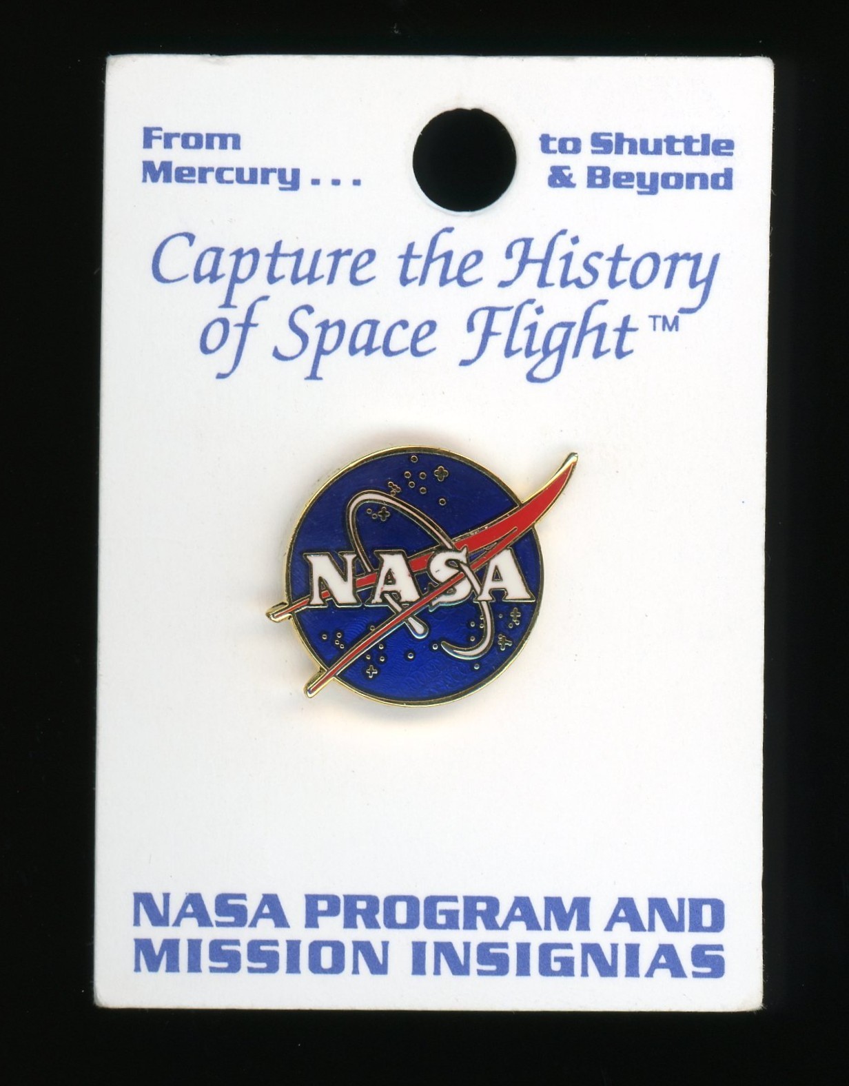 NASA Vector Logo Insignias Lapel Pin Aero Club Collectible Vintage 2000 by Winco