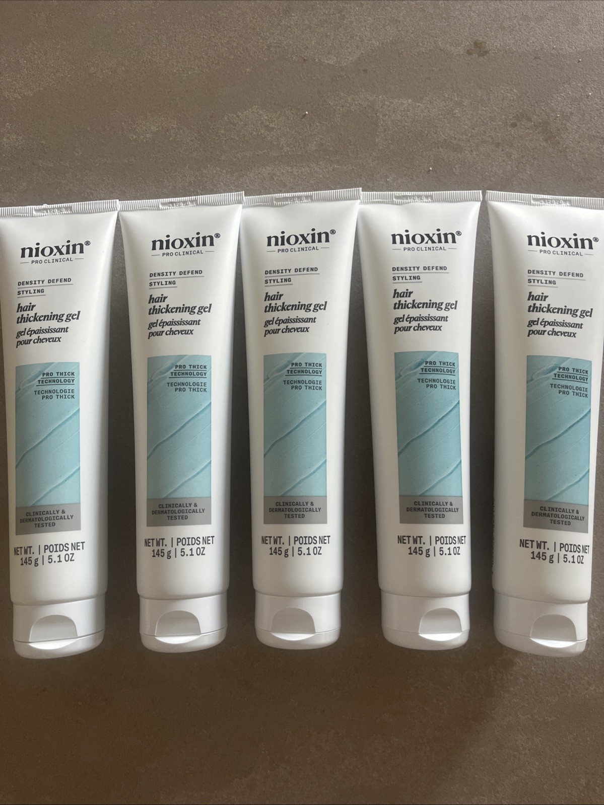 NIOXIN Density Defend Styling Hair Thickening Gel, 5.1 oz 5 Pack