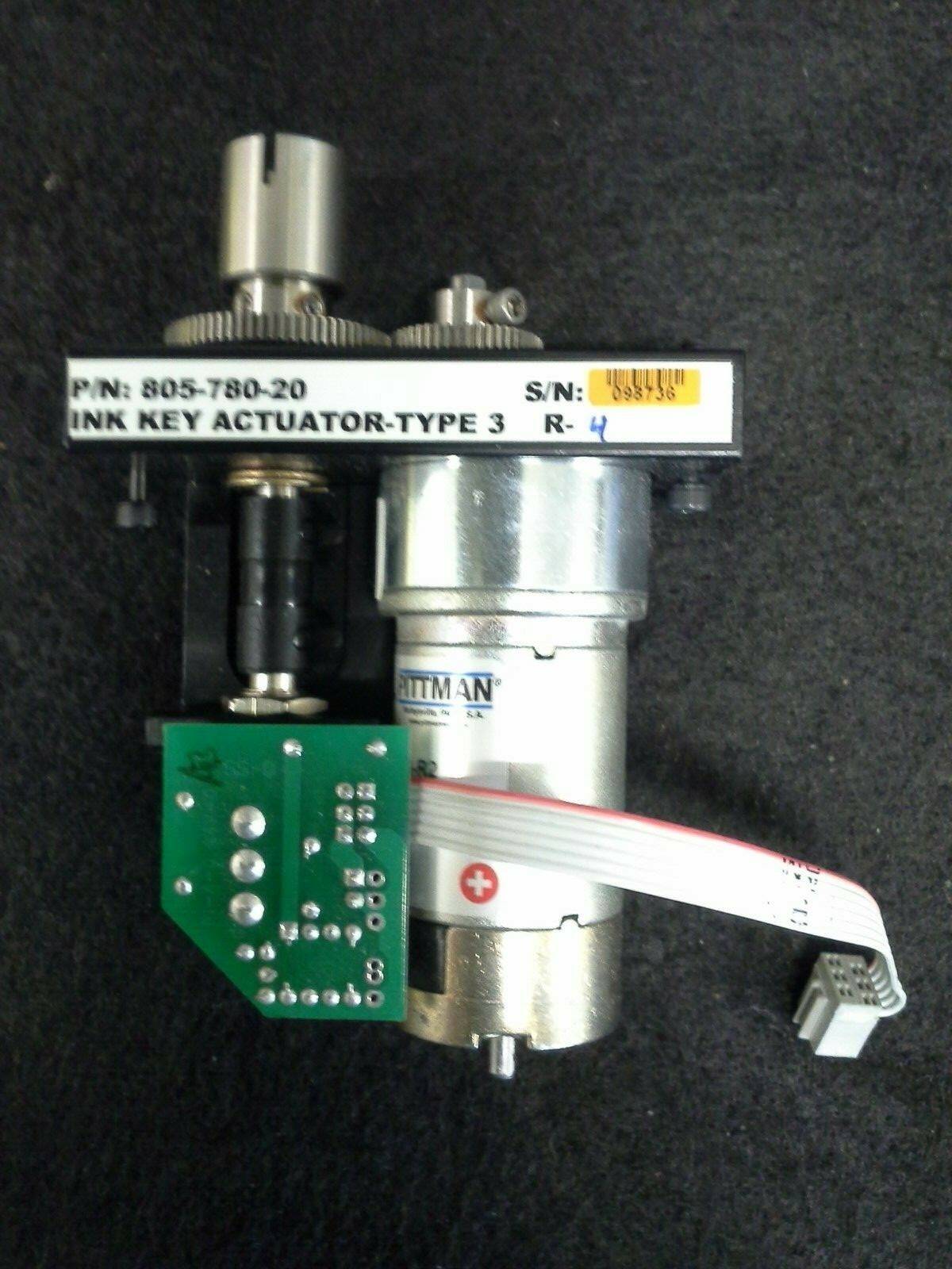 WPC WEB PRINTING CONTROLS 805-780-20 INK FOUNTAIN KEY ACTUATOR- TYPE 3 R-4