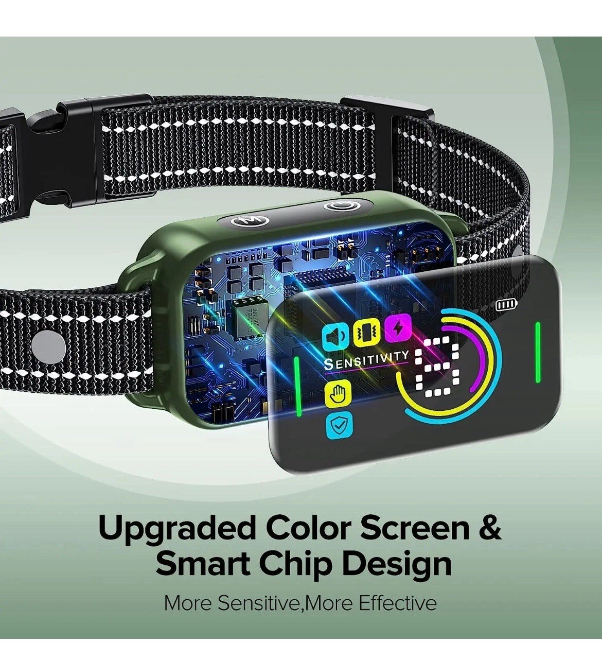 DINJOO Dog Bark Collar for Large Medium Small Open Box Item READ DESCRIPTION