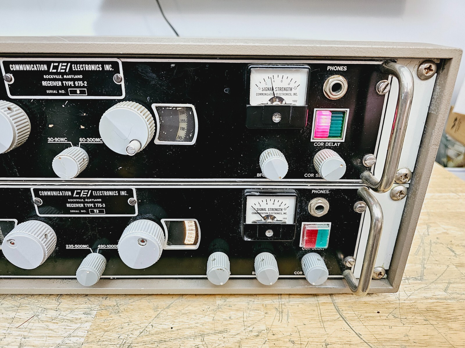 RARE Watkins Johnson CEI 975-2 775-3 Communications Ham Shortwave Receivers