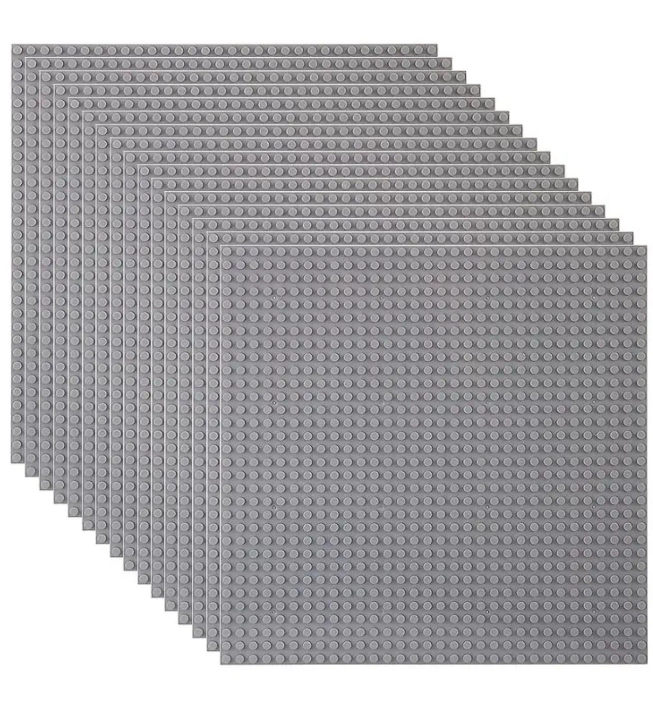 Lot Of 3 Lego  Gray Baseplate 32 x 32 Stud 10" x 10"Plate Platform(non Lego)