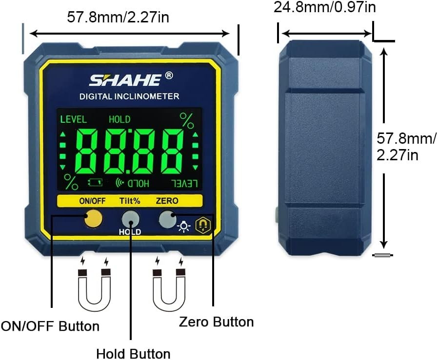 DIGITAL Angle Gauge Magnetic Protractor