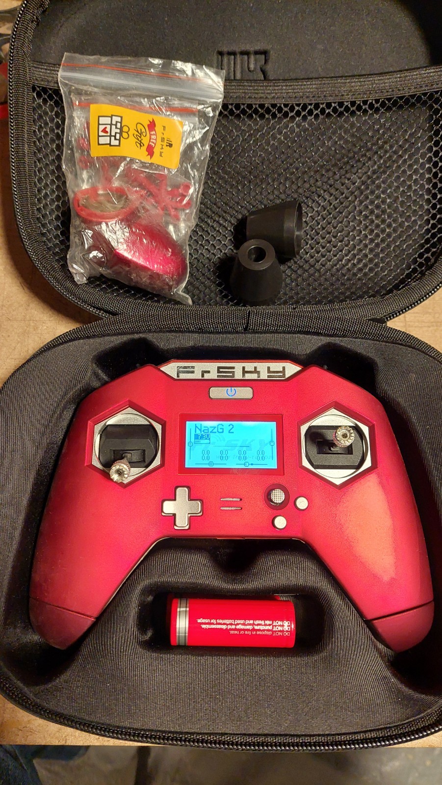 FrSky Taranis X-Lite S Transmitter Red with Protective Case batteries included