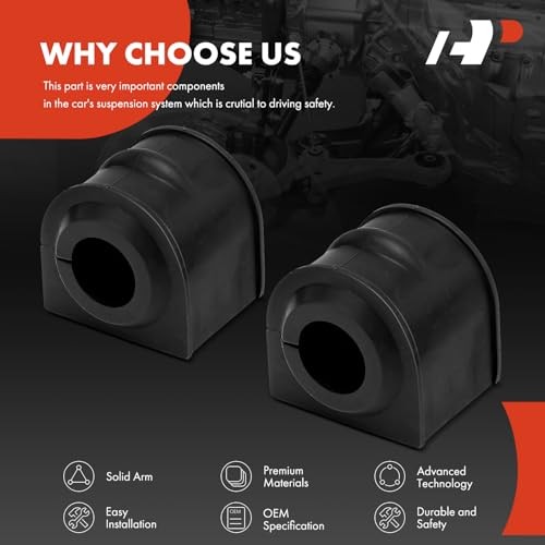 2 x Front Stabilizer Bar Bushing Sway Bar Kit - Compatible with Mazda