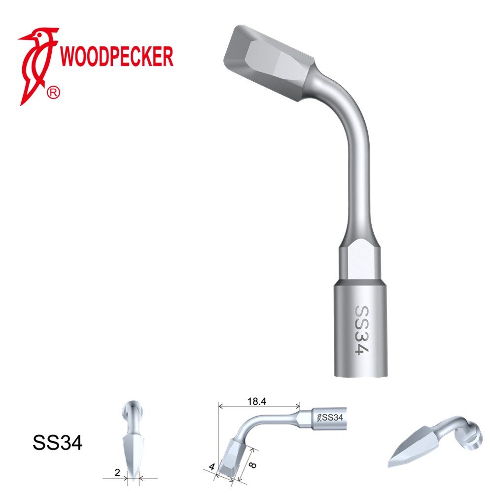 Woodpecker Dental Perio Bone Surgery Tips SS34 for Surgic Smart  & Satelec Perio