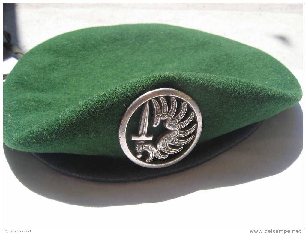 FRENCH FOREIGN LEGION PARACHUTE PARA 2ND REP BERET SIZE 57 *UK=7, *US=7 1/8