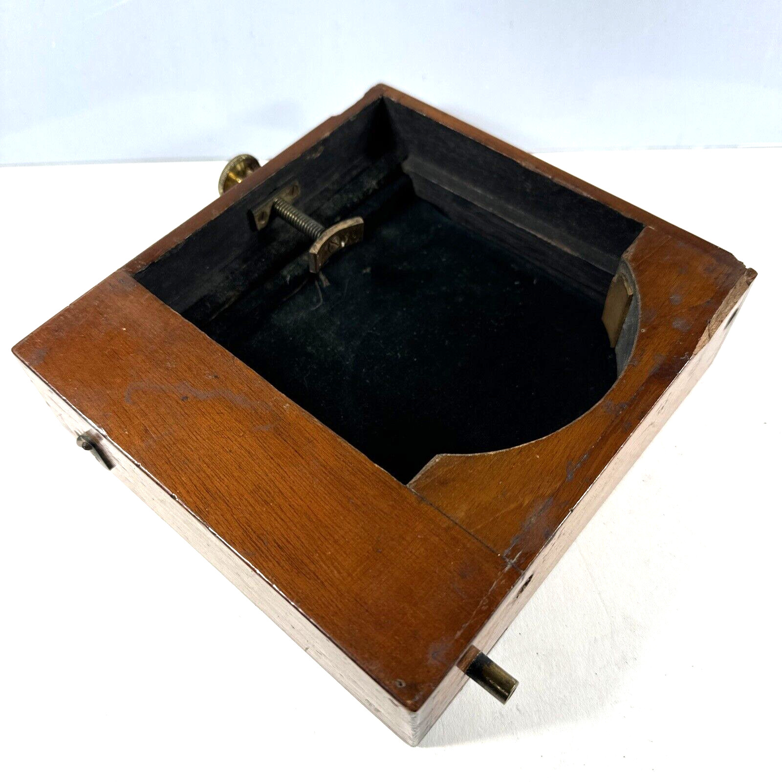 4.5in Cadett's Patent Wooden Air Shutter Marion Co for Brass or Barrel Lens RARE