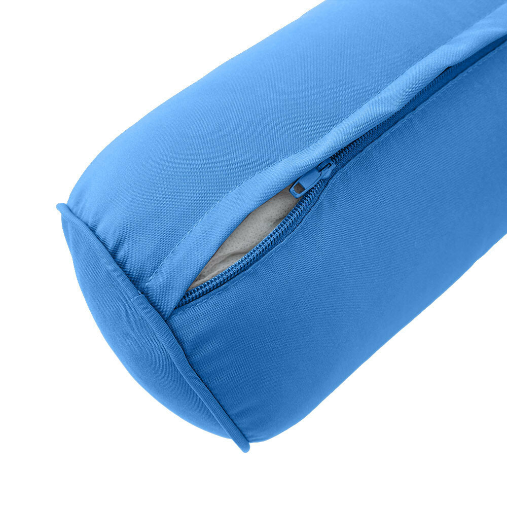 *COVER ONLY*-Style2 Daybed Mattress Bolster Pillow Covers Piped Trim Queen-AD102