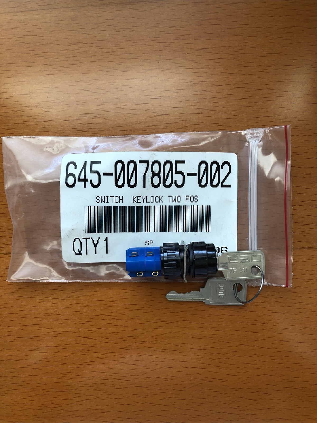 Lam Research 645-007805-002 Switch Key lock Two POS.