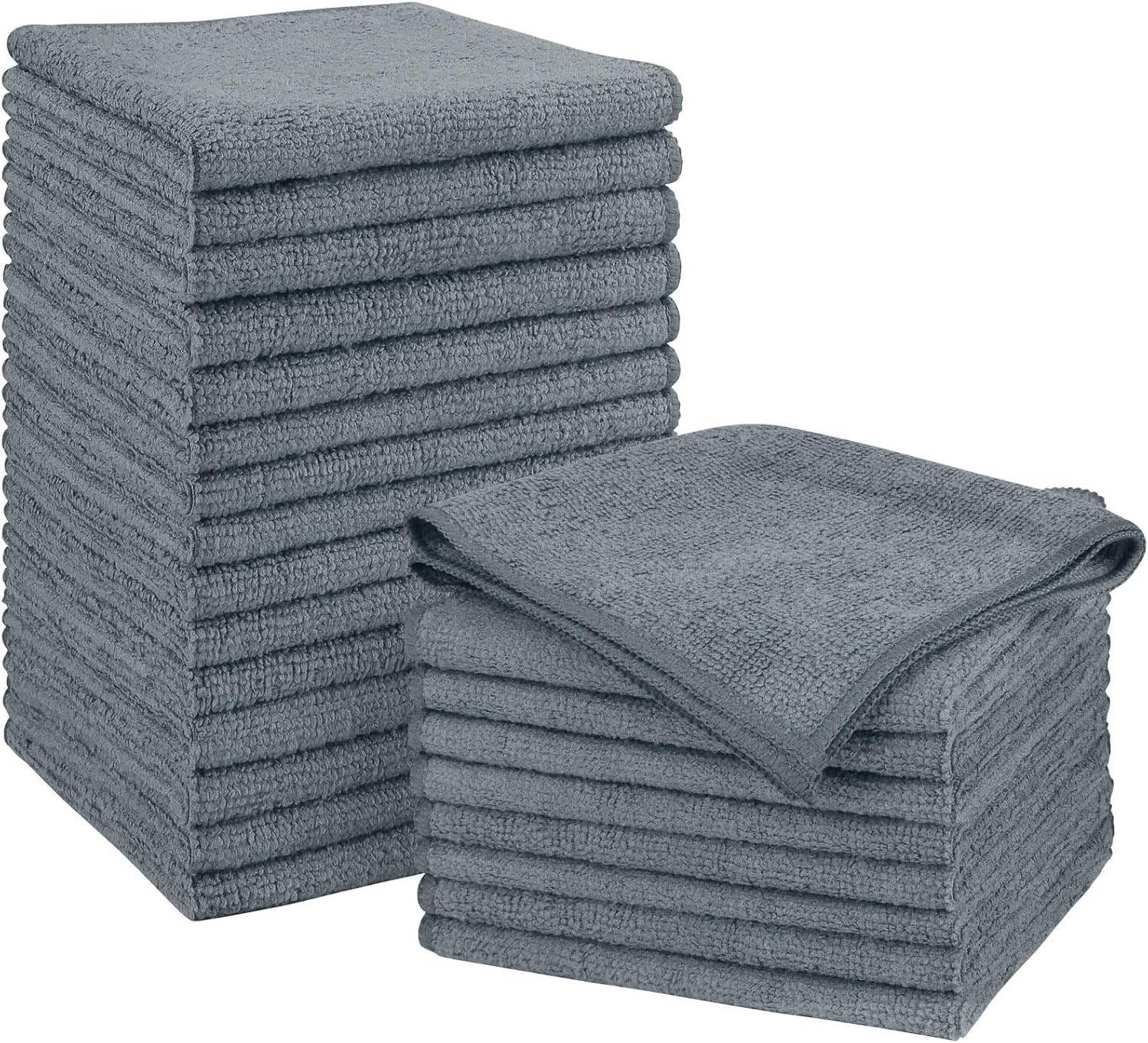 Grey Microfiber Cleaning Cloth, Microfiber Towels for Cars, Highly Absorbent Car