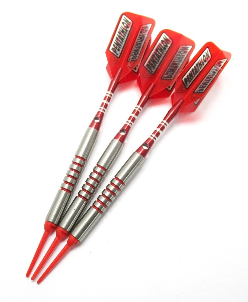 Predator Red 80% Tungsten Darts - 18 Grams + Bonus Quazar Darts  with tracking