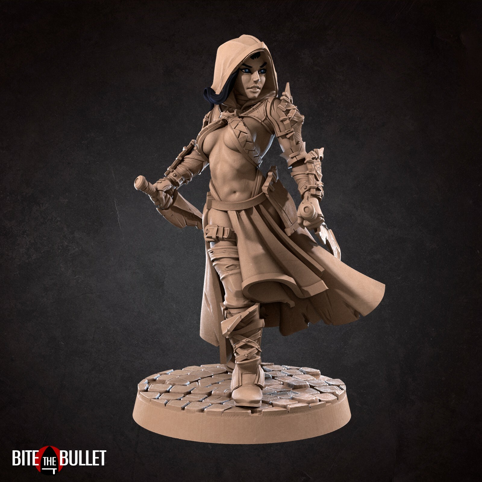 Lilith - Pinup Rogue Assassin Hood - Bite the Bullet Fantasy D&D Miniature