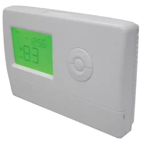 Dayton 6Eea2 Low Voltage Thermostat, 1 H 1 C, Hardwired/Battery, 24Vac