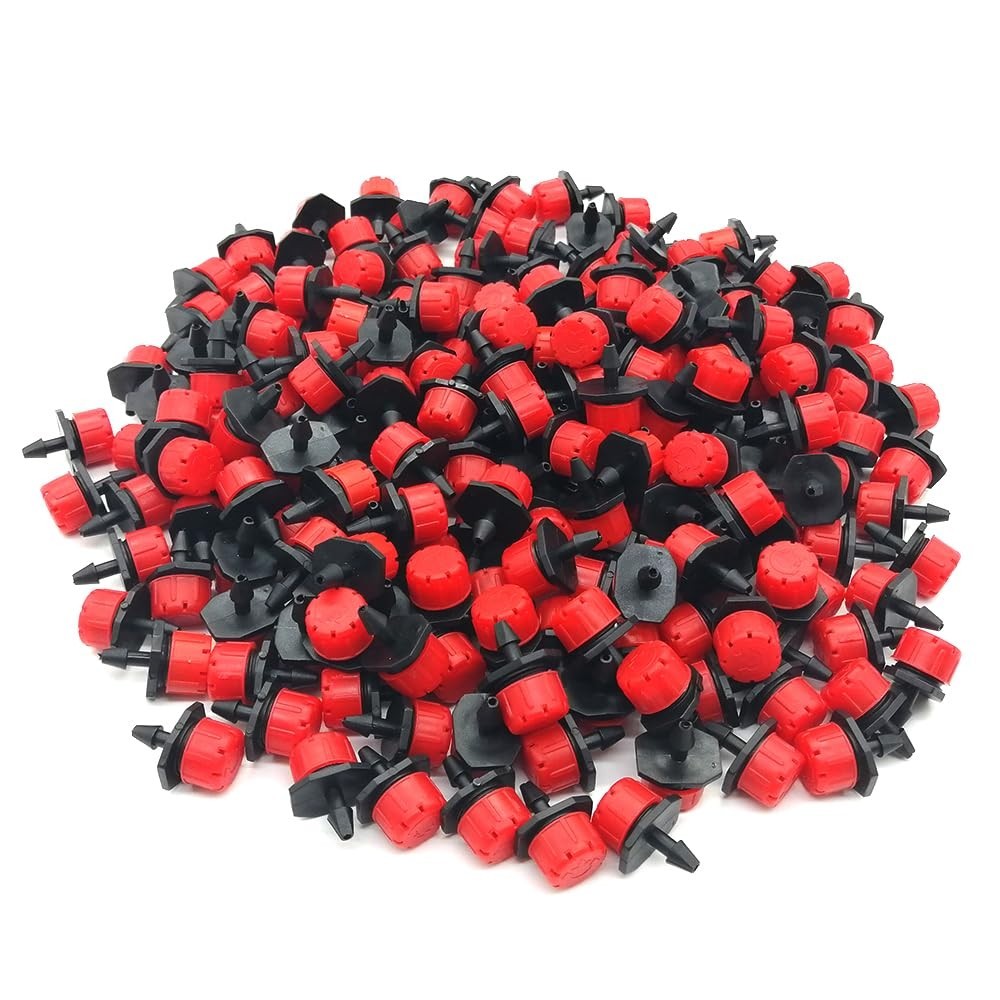 100pcs 360° Adjustable Irrigation Drippers for Efficient Garden Watering