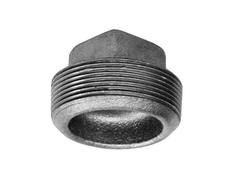 Anvil 8700159505 Black Malleable Iron Square Head Plug 2 in. NPT Male
