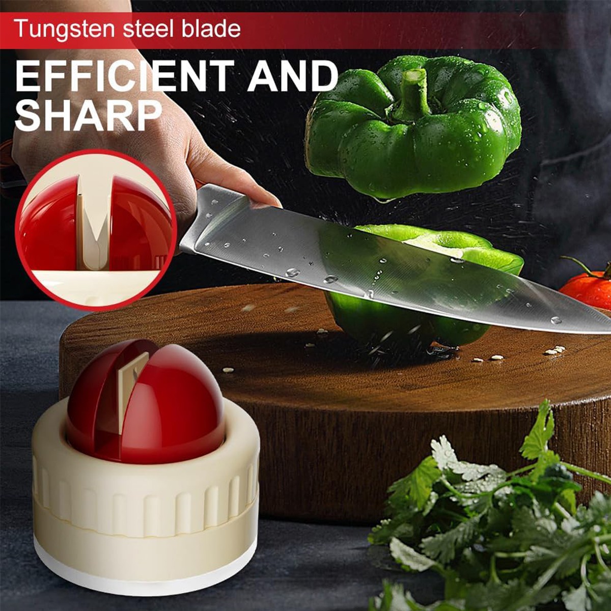 Kitchen Knife Scissors Sharpener Sharpening Tool for Straight & Serrated Knives