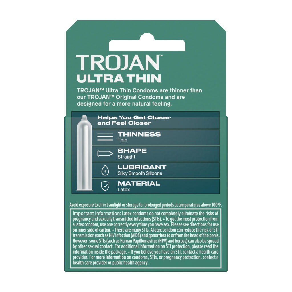 Trojan Sensitivity Ultra Thin Lubricated Condoms - 3 Pack
