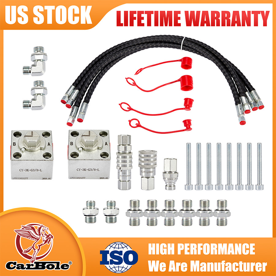 For 1-2 ton Chinese Mini Excavator w/ Quick Connects 2 Three Way Diverter Valves