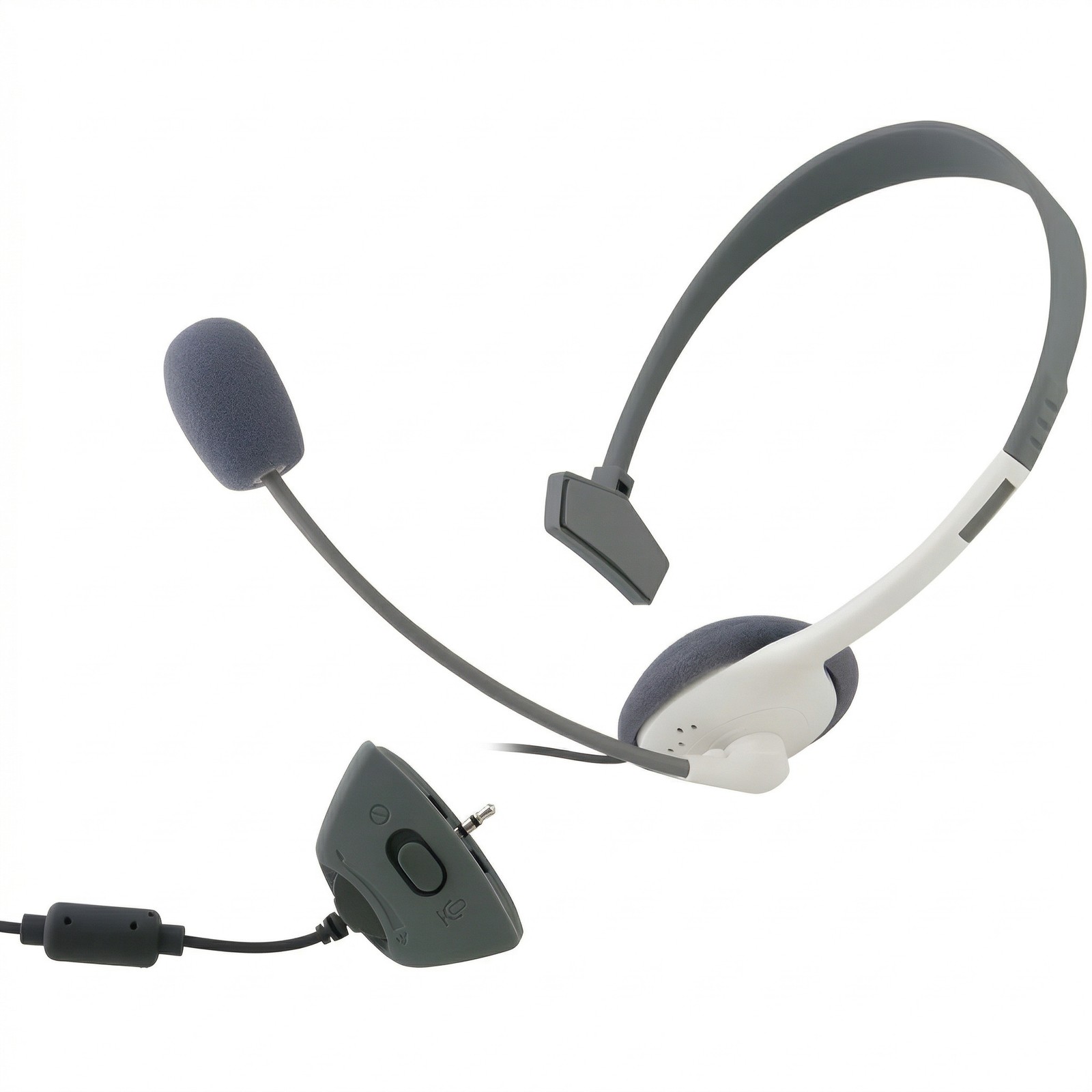Xbox 360 Wired Mono Chat Headset 2.5mm Boom Mic Mute Volume Control New