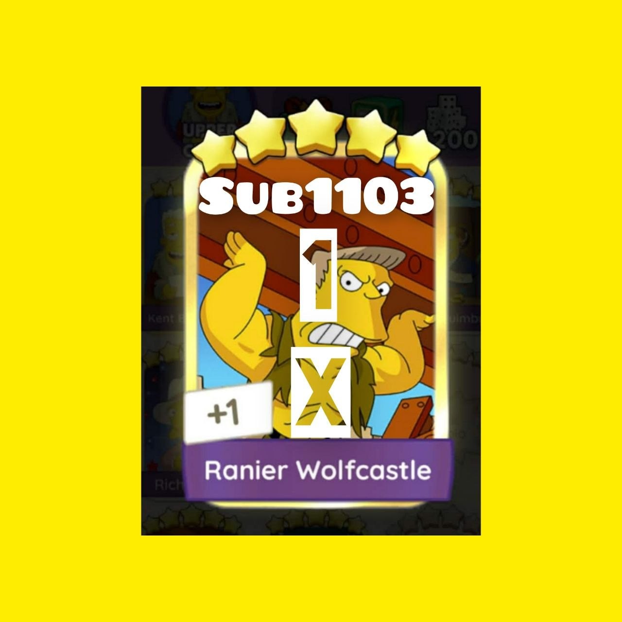 1 x Ranier Wolfcastle 5⭐ - Golden Blitz - Mono_Poly_Go (FAST)