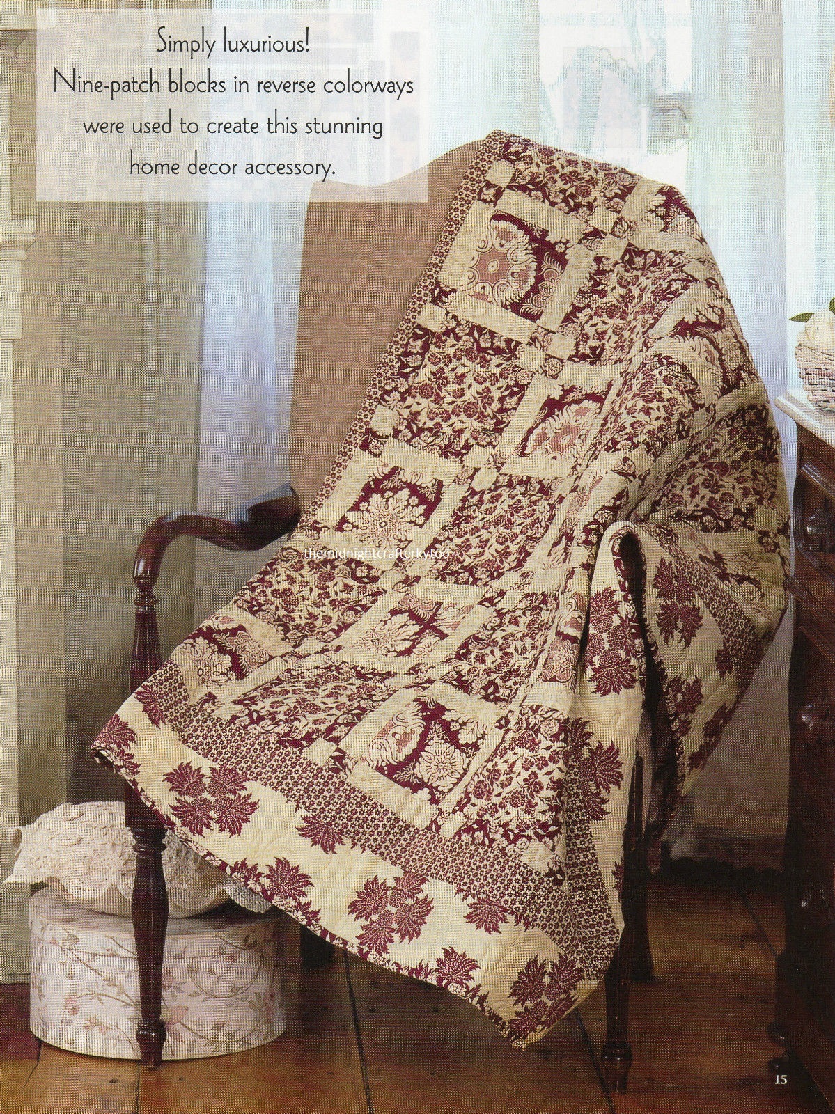 Frosted Windowpanes Quilt Pattern Pieced ME