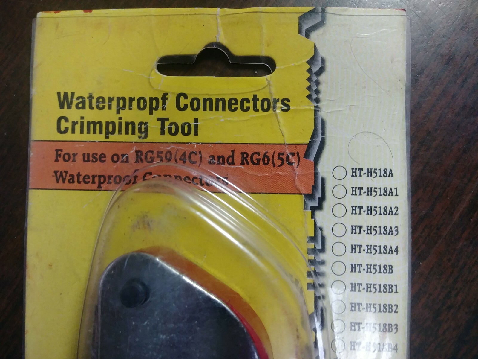 WASSERMAN HT-H518A CRIMPING TOOL RG59 RG6 WATERPROOF CONNECTORS NEW IN PACKAGE