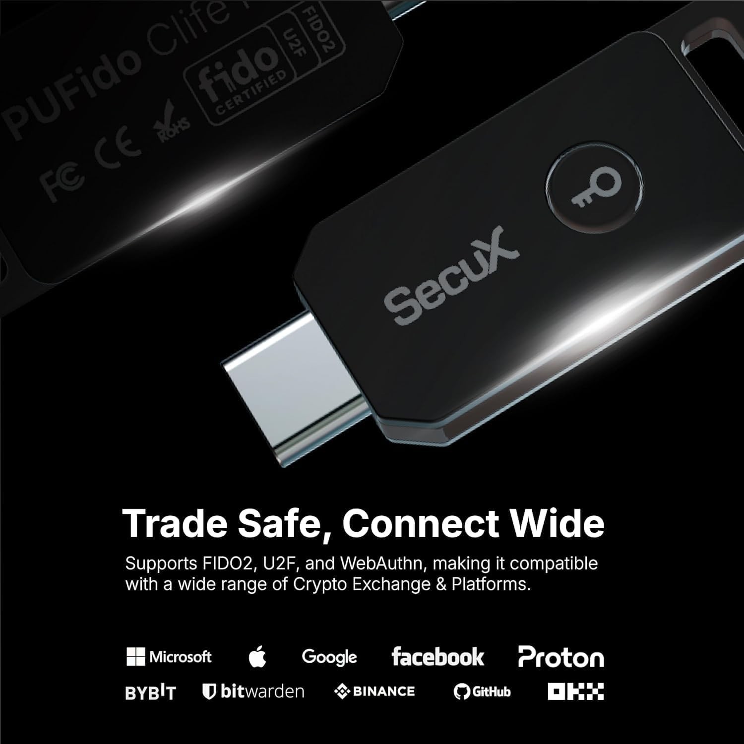 Universal USB-C Security Key with PUF Technology - Enhanced Cyber Protection