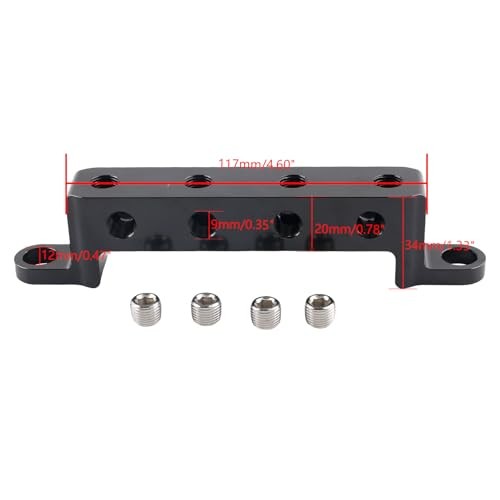 4 Port vacuum block Billet Remote Sensor Block Module Intake Manifold Kit