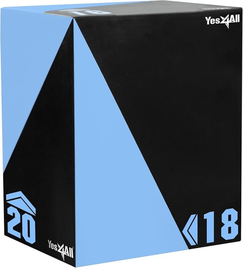 es4All 3 in 1 Foam Plyometric Jump Box for Training-Plyo Jump Box for Fitness