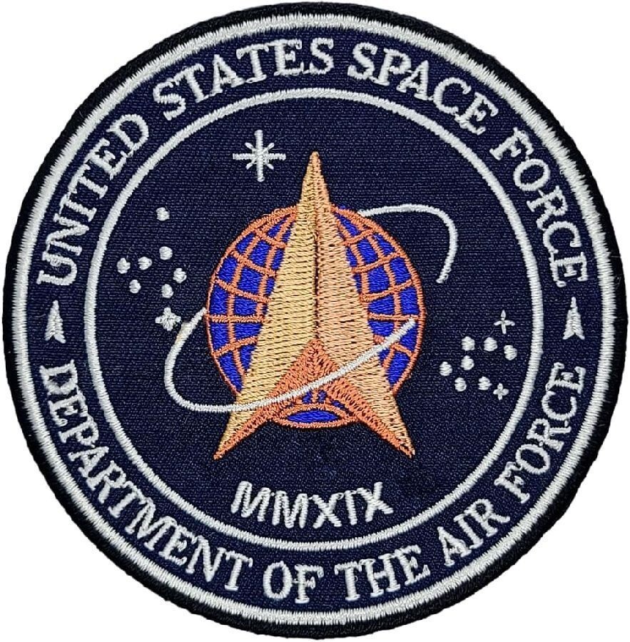 Space Force Embroidered Patch | 2PC - 3.5" X 3.5" iron on Sew on