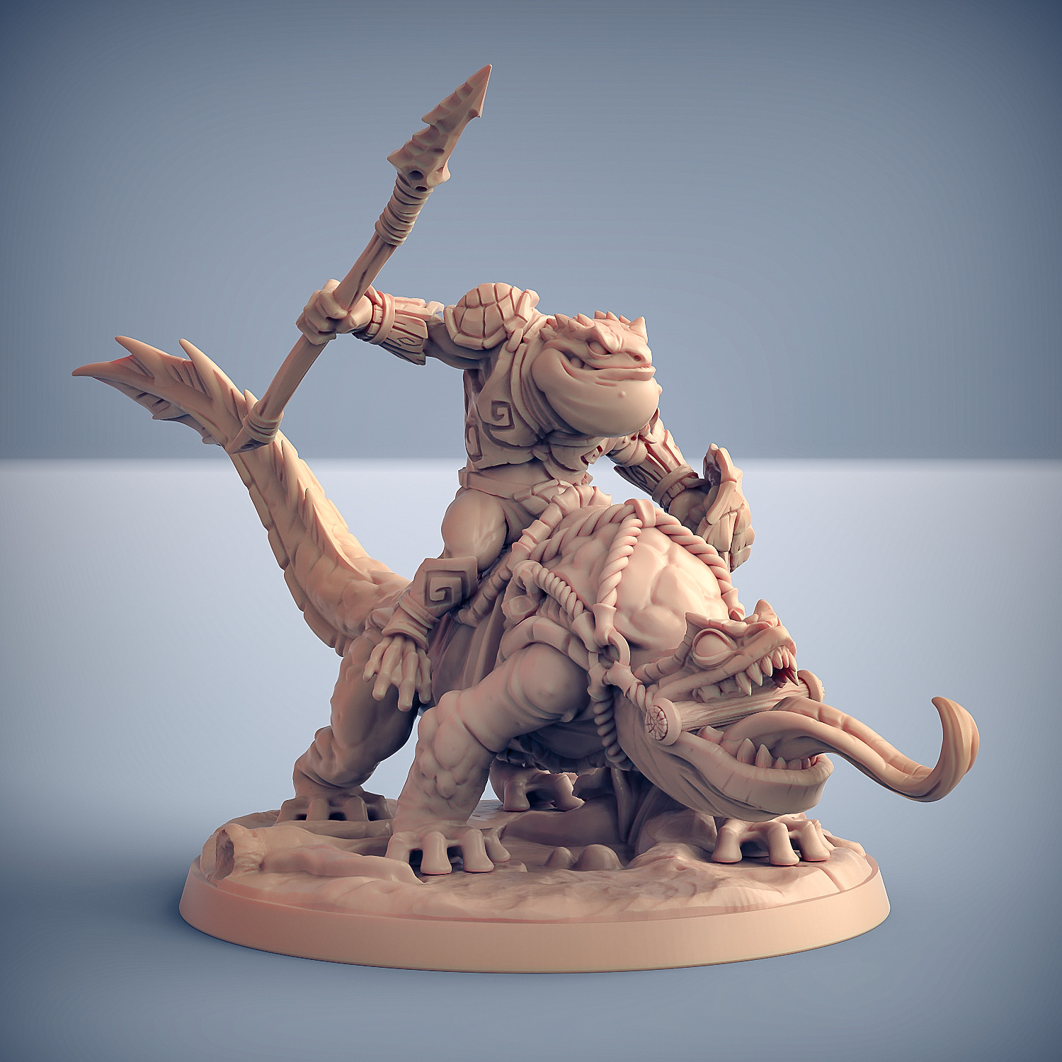 Swamp Gurunda Mounted B - Artisan Guild Fantasy Dungeons and Dragons Miniature