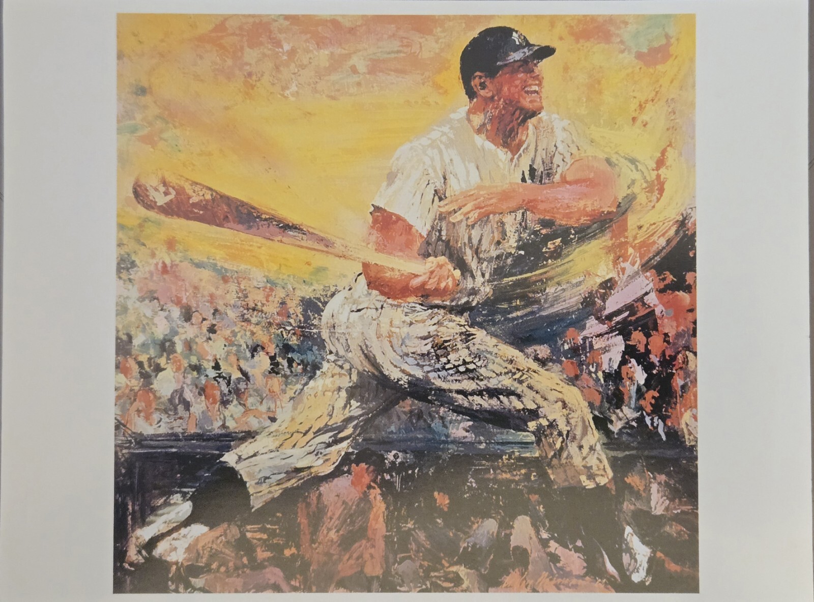LeRoy Neiman 1999 “MICKEY MANTLE” Baseball Postcard Promo #68