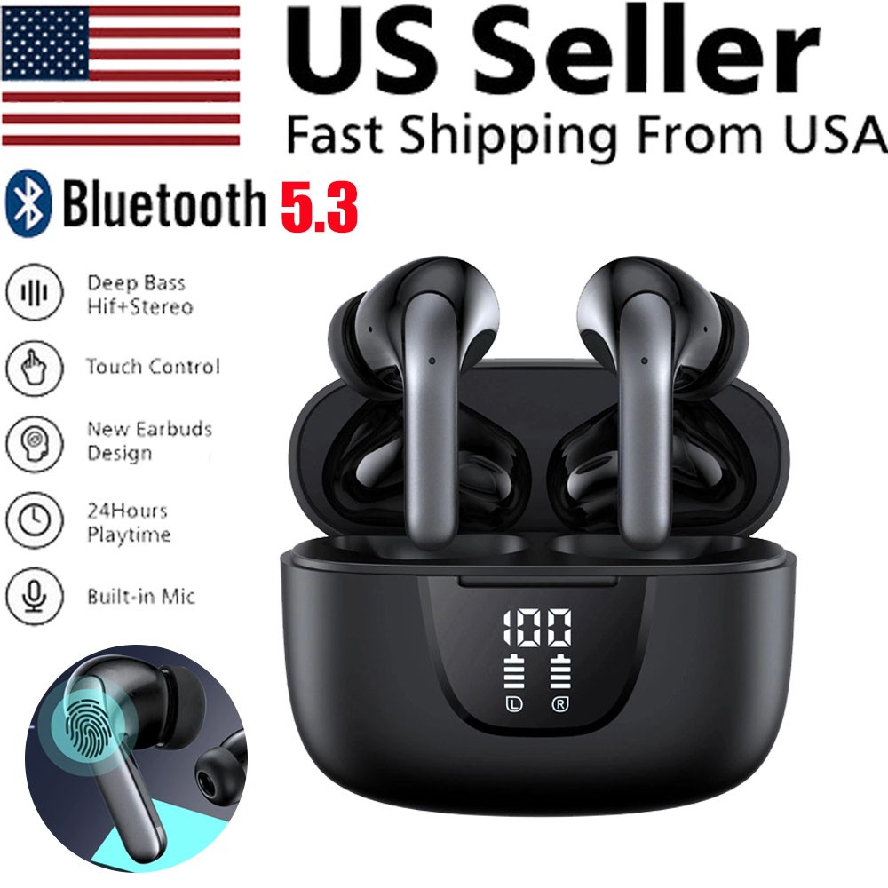Wireless Bluetooth 5.3 Earbuds Headphones For iPhone Samsung Galaxy Android
