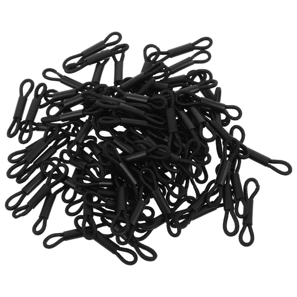 100Pcs Reusable Poultry Leg Bands for Baby Chicks Black Elastic Splay Leg Brace