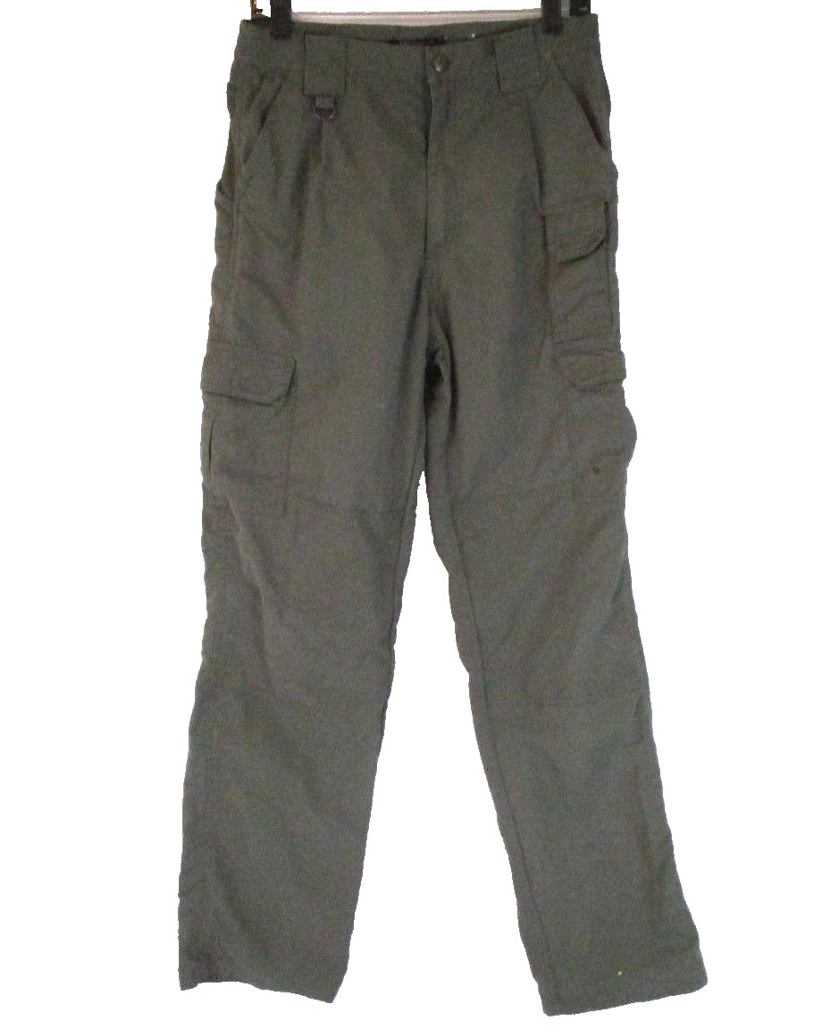 5.11 Tactical Series Cargo Pants Mens Sz 30X34 Green Uniform Pockets Nylon H568