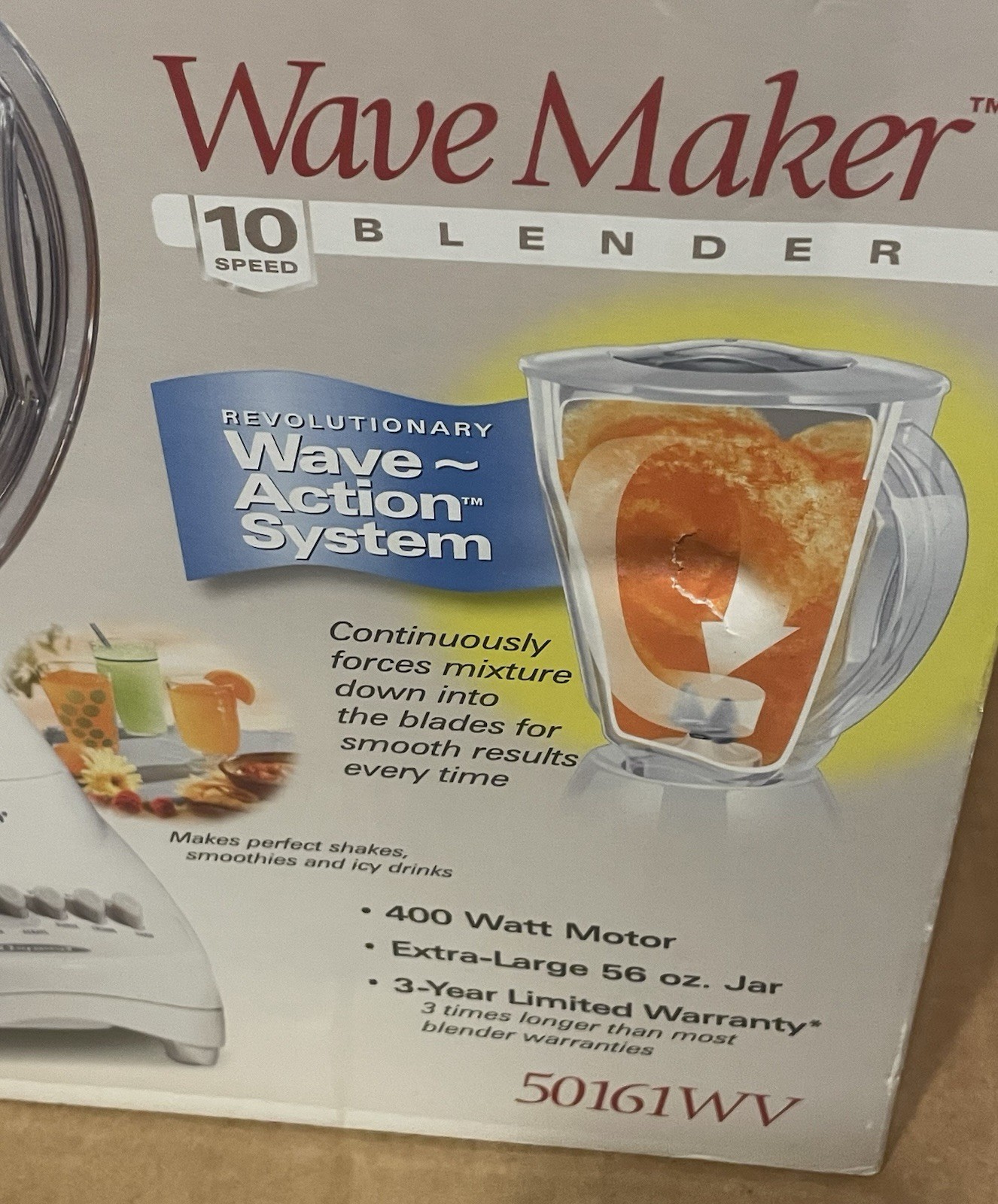 HAMILTON BEACH WAVE MAKER 10-SPEED BLENDER 50161WV NEW SEALED BOX