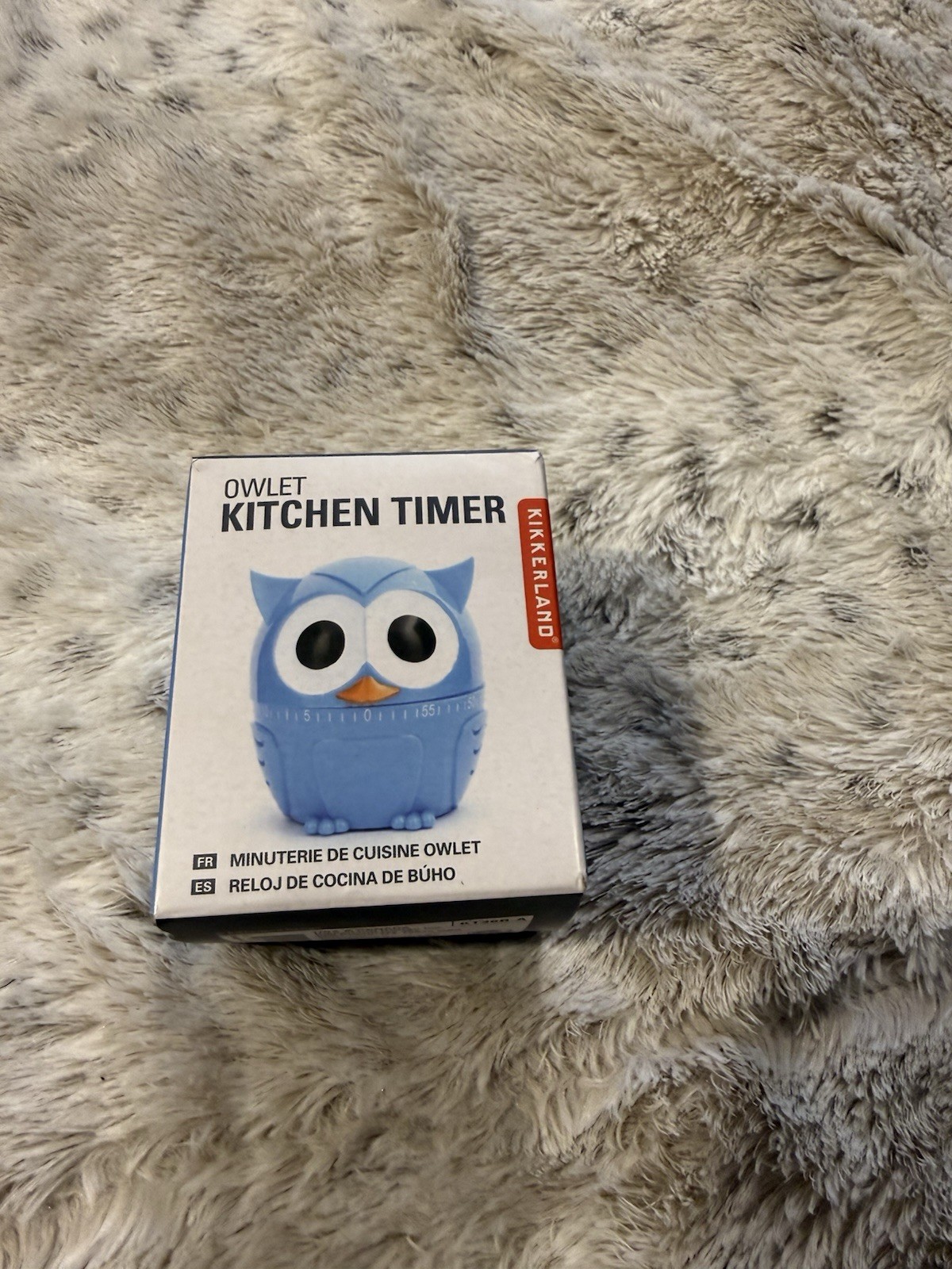 Kikkerland Blue Owlet Kitchen Timer