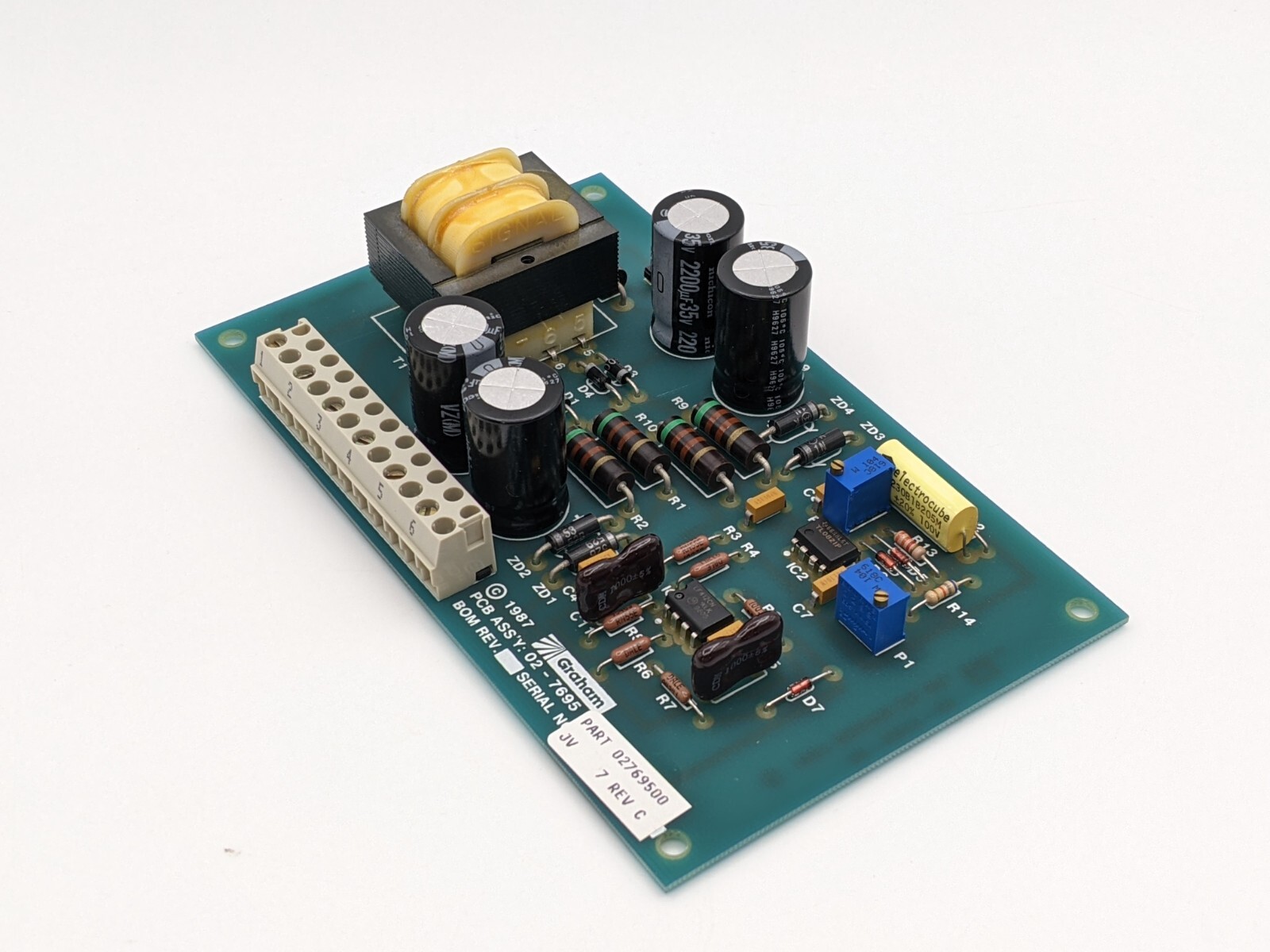 Graham 2769500 Rev C Printed Control Circuit Board Assembly