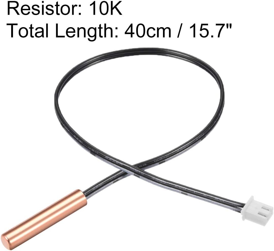 Precision Copper Temperature Sensor Probe for Air Conditioner - 2 Pcs Set