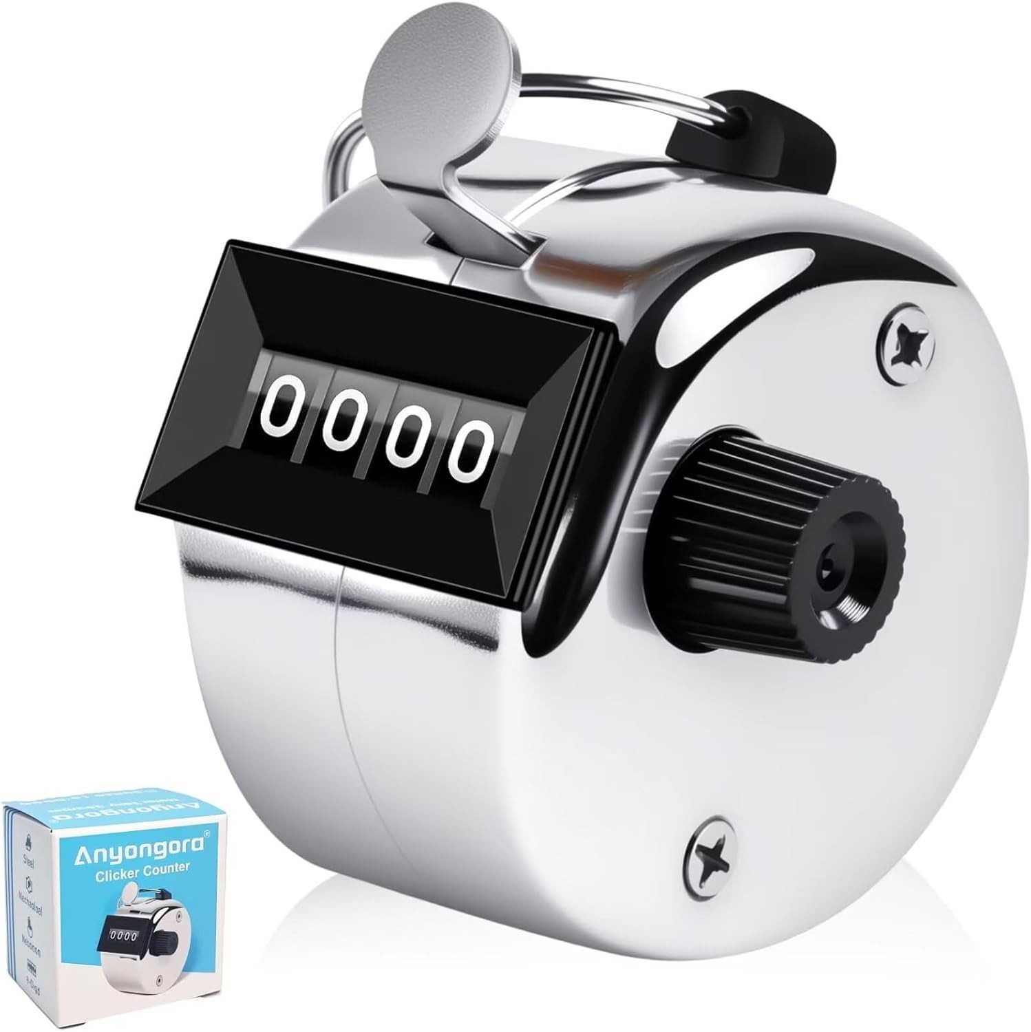 Compact Metal Clicker Counter with Tactile Feedback for Accurate Tracking