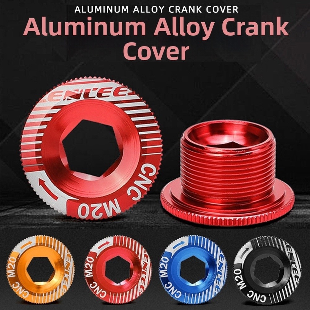 Aluminum Alloy Mountain Bike Crank Cover Compatible with For IXF M19 M20 Screws