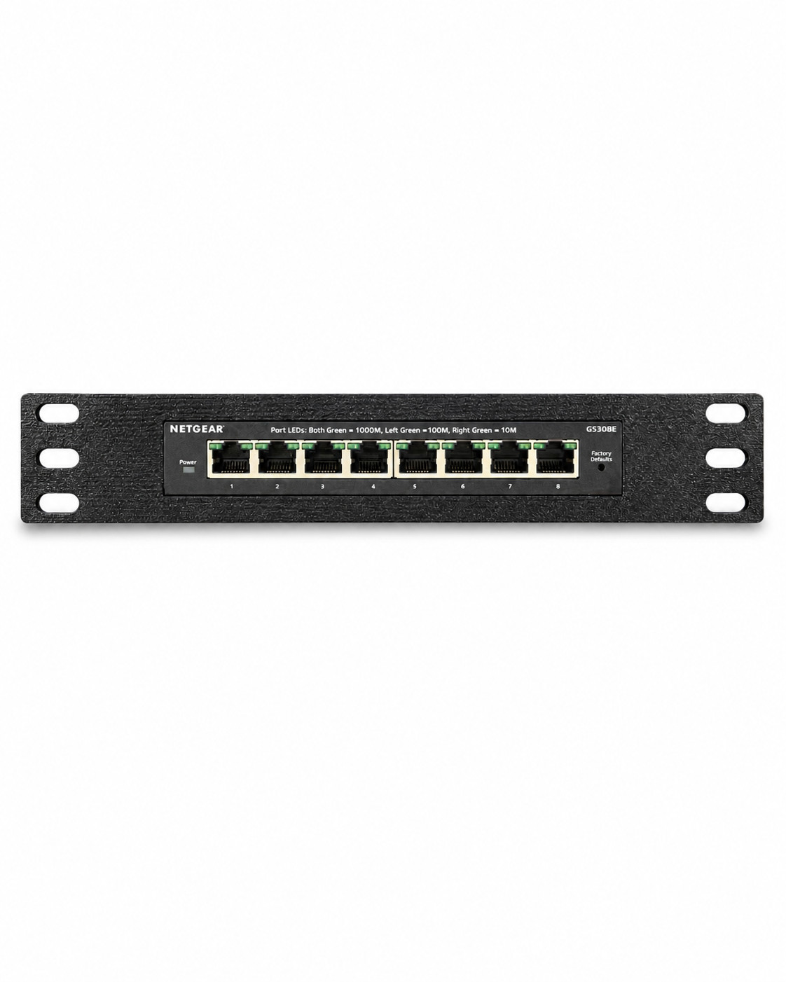 10" Inch Network Rack Mount Netgear GS308 / GS308E Network Switch 3d Print Petg