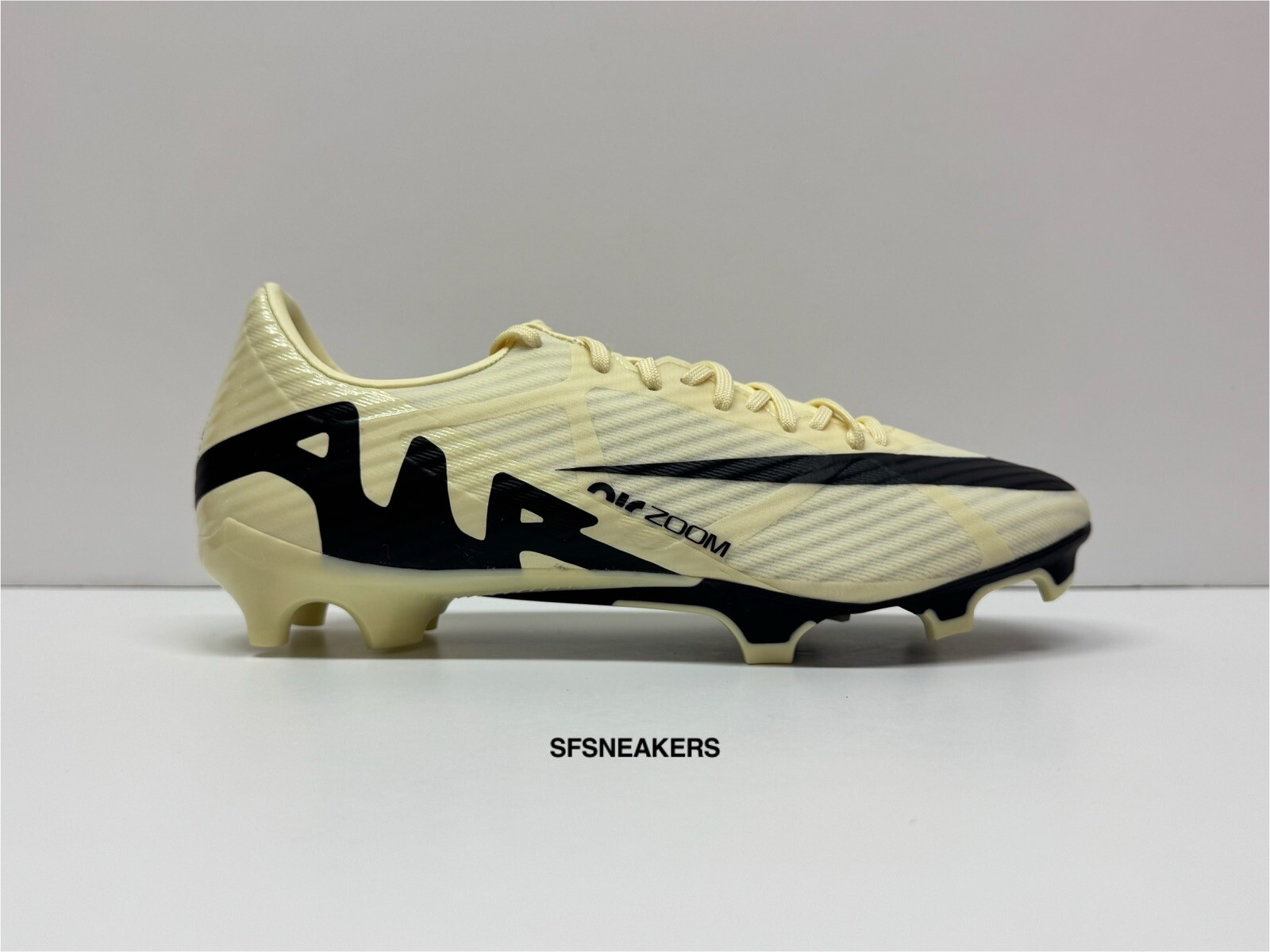 NIKE ZOOM MERCURIAL VAPOR 15 ACADEMY MG MAD LEMON SOCCER CLEATS SZ 6 DJ5631-700