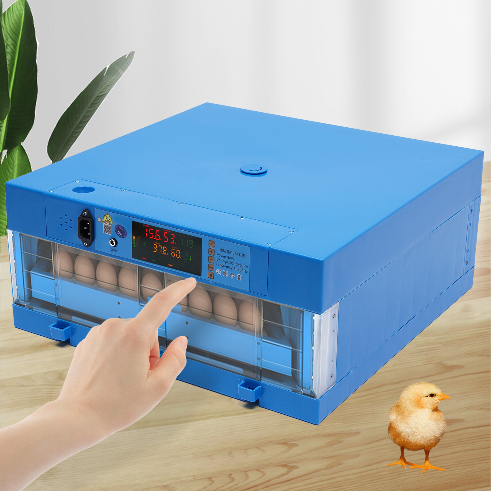 48 Eggs Incubator Automatic Digital Chicken Egg Hatcher Temperature Control US