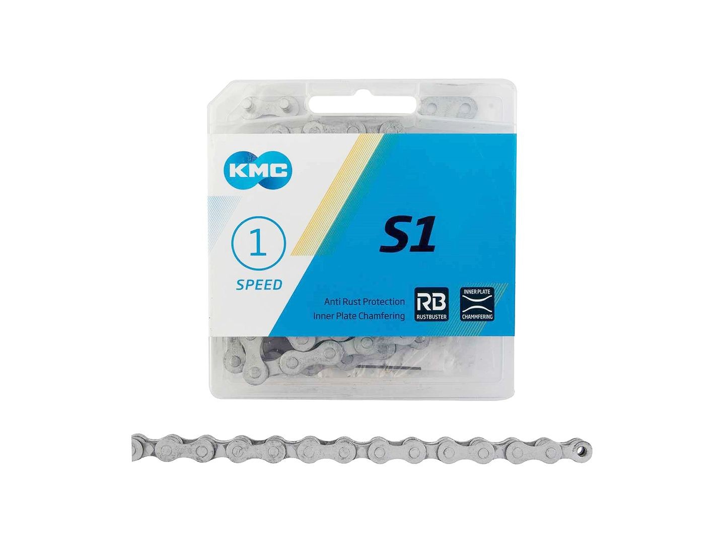 KMC S1 Rust Buster 1-Speed Chain One size Silver