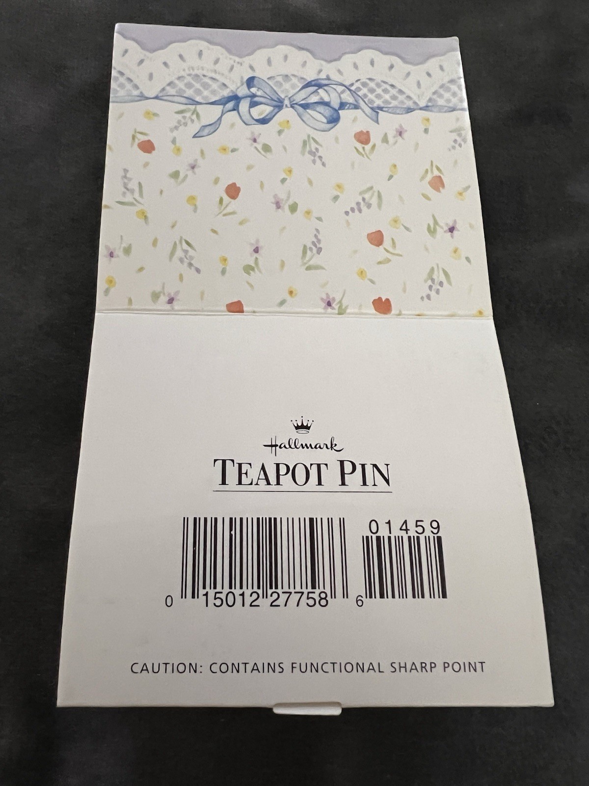 Vintage Hallmark Teapot Pin On Card ￼